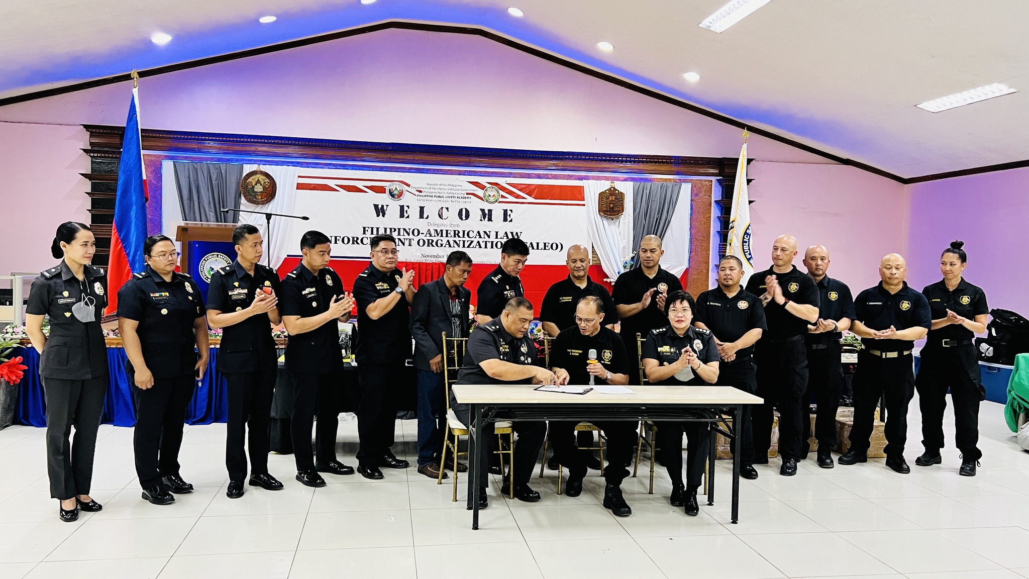 Filipino-American Law Enforcement Organization (FALEO) visited the Philippine Public Safety Academy