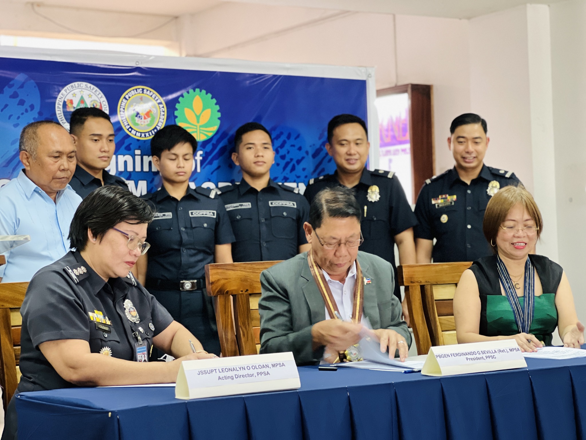 Signing of the Memorandum of Agreement (MOA) between PPSC-PPSA and Landbank of the Philippines on ATM Payroll Facility