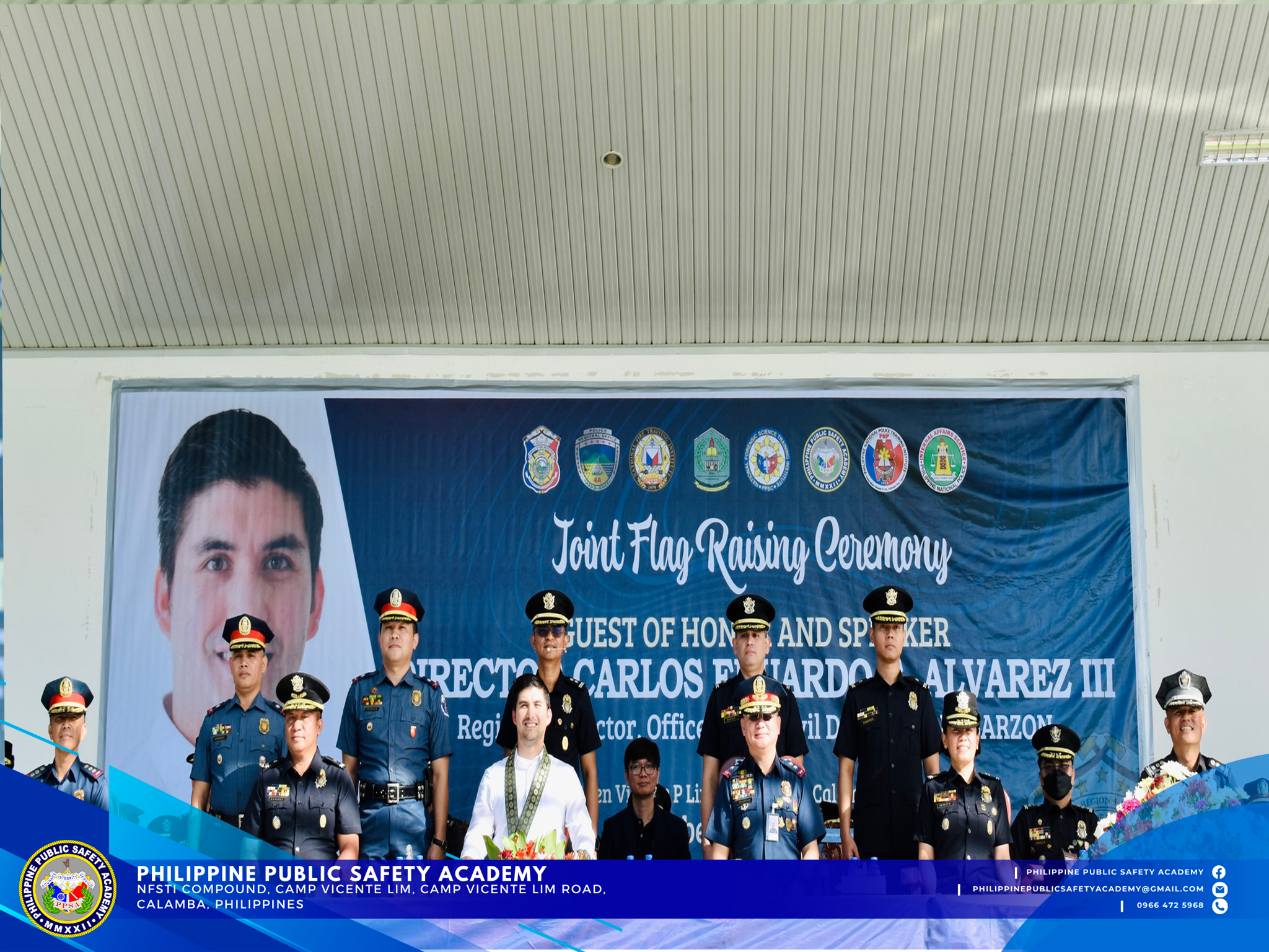 Joint Flag-Raising Ceremony hosted by the Bureau of Fire Protection Regional Office 4A