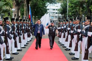 DG NICA DE LEON and Director OLOAN: Arrival Honors at PPSA
